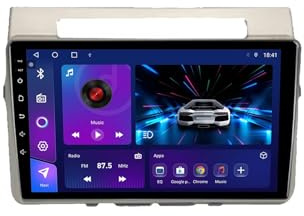 Android 15 2 DIN Radio de Coche 9 Pantalla táctil para Toyota Corolla Verso AR10 2004-2009 con Cámara Trasera/GPS/FM/BT/USB/Mandos Volante/Carplay/Reproductor Multimedia/Car Stereo(EP60 6+128G)