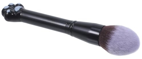 Katzenpfoten Make Up Pinsel für Losem Puder und Foundation, Schwarz | Nylon und Kunststoff, Sanfte Anwendung, Leicht zu Reinigen, Vielseitig für Frauen, Stilvolles Design