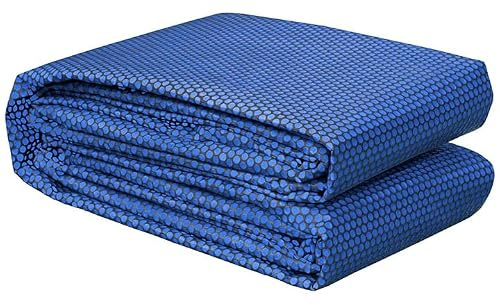 Poolpanda Premium Solarfolie 400 x 200 cm rechteckig | Stärke 400 µm | schwarz/blau | zuschneidbar | Solarplane für Pool | Poolheizung