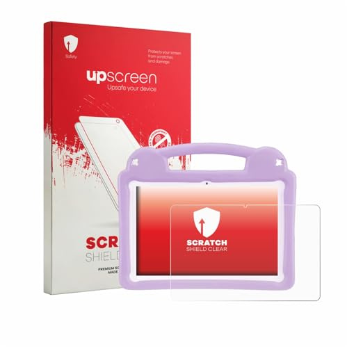 upscreen Schutzfolie für LETGOSPT Kids Tablet 10.1 – Made in Germany, Kristall-klar, Kratzschutz, Anti-Fingerprint