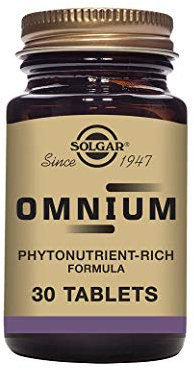 Solgar Omnium Multivitamin Tablets - Rich in Antioxidants and Minerales - Vitamines A, B, C, D, E & K - Health Supplement - Ideal for Athletes - Helps Against Fatigue - Pack of 30