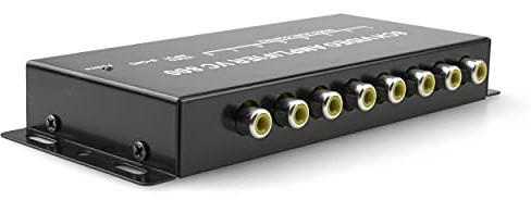 Videoverteiler 1 IN 8 Out Aktiv Splitter Video- Verstärker Splitter Video Amplifier - Regelbar