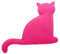 Leschi WÄRMEKISSEN lindert Rücken- und Bauchschmerzen / für Mikrowelle und Ofen / Körnerkissen für Damen, Kinder und Babys / Katze Minina, pink schwarz