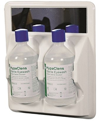 HypaClens Emergency Sterile Eyewash Station (2 x 500 ml and Mirror)