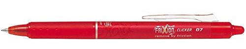 Pilot 2270001 Tintenschreiber BLRT-FR7-B Frixion, 0.4 mm 5er Vorteilspack (5, rot)