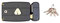 Serrure Monopoint KLOSE besser en Applique à Fouillot Horizontale 140x92mm - (Similaire JPM CISA....) 3 clés - 50mm - Droite