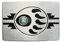 Schnalle123 Gürtelschnalle Indie Indianer Bärenpfote Pfote 3D Optik für Wechselgürtel Gürtel Schnalle Buckle Modell 46