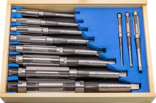 CME 11-teiliges Handreibahle-Set, verstellbar, 38,1 cm bis 3,8 cm, H4 bis H14