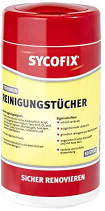 Reinigungstücher 50 Stück zum Entfernen von Farbe, Klebstoff, nicht ausgehärtetem Silikon, Acryl, Teer, Fett, Öl, Tinte und Schmutz von Händen, Werkzeugen, Fenstern, Leder, Textilien, Marmor, Granit