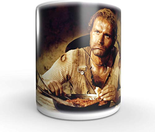 Terence Hill Der müde Joe - Bohnen - Die rechte und die Linke Hand des Teufels Bud Spencer - Tasse rund (330ml)