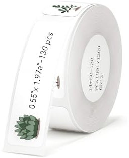 NIIMBOT D11 Label Maker Tape Adapted Label Print Paper Standard Laminated Office Labeling Tape Replacement (Plant)