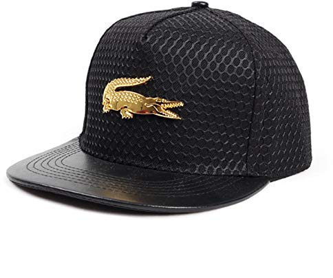 Metall Label Baseball Cap Krokodilleder Hut Männer und Frauen lässig Hip-Hop Rebound Hut Sonnenhut