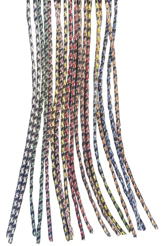 TENDEEVOLUTION Rideau anti-mouches avec fils en plastique, dimensions et couleurs personnalisables. Rideau pour mouches d'extérieur, adapté aux portes, fenêtres, vérandas et balcons (MULTICOLOR, 80 cm