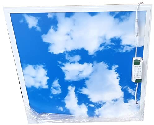 Manningham Lighting 48w Sky LED Ceiling Panel 600 x 600 Cloud Scene Recessed Office Light with Transformer