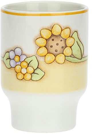 THUN - Portaspazzolini con Girasole e Fiori Country