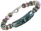 KYEYGWO 8 mm Indischer Achat Kristall Perlen Armband für Damen, Einstellbare Stein Armbänder Frauen Link-Armband mit Rechteckig Heilstein, Chakra-Armband Glück Schmuck für Reiki Heilung, Meditation