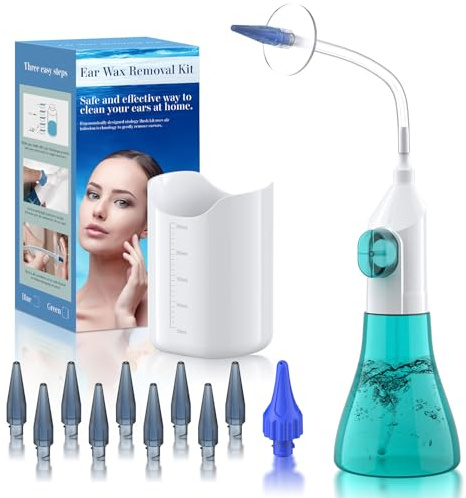 WEUANY Ear Wax Removal Kit, Manual Irrigation System, Ear Cleaner