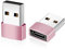 Anker USB 3.1 Type-C to USB 3.0 Adapter - Female to Male, C to A Converter for Android Mobiles (Pink)