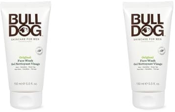BULLDOG Gel Nettoyant Visage Original 150 ml (Lot de 2)