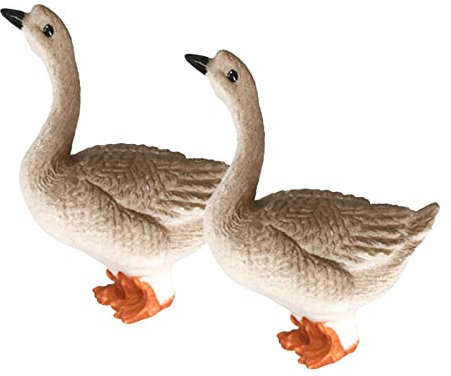 Perfeclan Tiermodell Spielzeug Zubehör Actionfiguren für Kinder Sammler Kinder, Gans