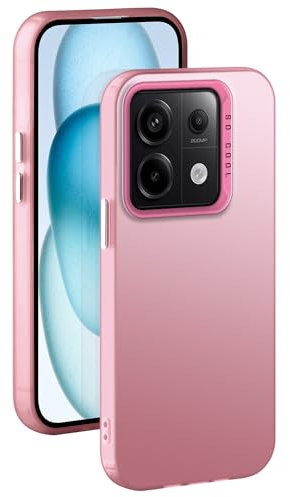 XINYEXIN Cover per Xiaomi Redmi Note 13 Pro 5G / Poco X6 5G Ultra Sottile Custodia Protettiva per Cellulare Opaca Antigraffio Antiurto Bumper Case - Rosa