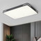 Natsen 192W Deckenleuchte LED Deckenlampe, dimmbar mit Fernbedienung, Rechteckige Leuchte für Wohnzimmer Schlafzimmer Büro, Schwarz (90 * 60 * 5cm)