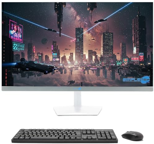 SIMPLETEK 27 FHD All in One PC | Core i9 10th Gen | Windows 11 Pro | 16GB RAM | 480GB SSD | With WiFi 6, BT 5.2 and Built-in 5MP Pop-Up Webcam