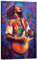 Posterlounge Bob Marley, Farbenfroh Leinwandbild von Leon Devenice 40 x 60 cm Bunt Wandbilder Wanddeko