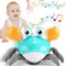 ZZQVIP Baby Spielzeug Krabbe Junge Mädchen, Spielzeug ab 1 2 3 Jahr, Crawling Crab Musikspielzeug, Geschenke für Kinder Spiele ab 3 4 Jahren, Familie Lernspielzeug für Tummy Time Toys