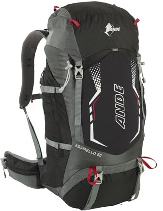 Ande Z50002-0590 ADAMELLO 50LT Zaino sportivo UNISEX BLACK Taglia T.U.
