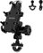 MOTOKER Anti-Vibration Dampener Motorcycle Phone Mount, One-Hand Operation Motorcycle Bike Phone Holder Holds 4.7-7.1 Cell Phones on Handlebar, Cell Phone Holder for Bike Motorcycle Scooter ATV