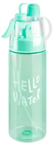 Thyonta 580ML Hydration Spray Sports Water Bottle Outdoor Portable Student Summer Frosted Model Water Bottle for Drinking Water Hydration Cooling（D）