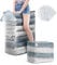 TAILI Würfel Vakuumbeutel für Kleidung, Jumbo transparent 6 Pack (80x100x38 cm), Extra große Vakuum Kleiderbeutel für Bettdecken, Decken, Bettwäsche, Platz sparen Vakkumsäcke Kleidung