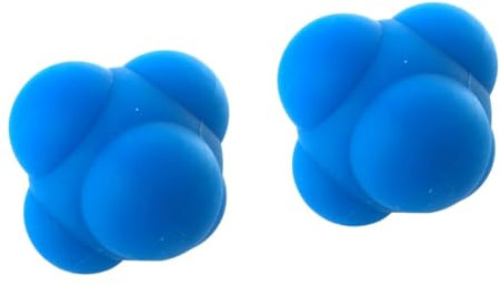 OHPHCALL 2stücke Hexagonaler Silikon-reaktionsball Für Agilitätstraining Bouncing Zur Verbesserung Von Reflexen Und Koordination Für Sportler Und Rehabilitation