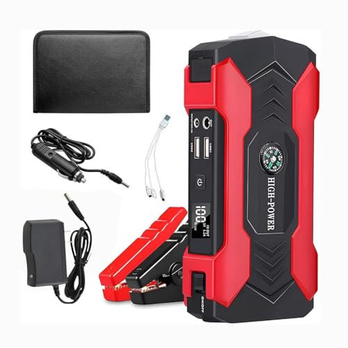 LWKJDHS 12V Car Jump Starter Power Pack for Ford Mondeo MK4 2007-2014, Portable Car Battery Booster Jump Starter Emergency Battery Pack Accessory