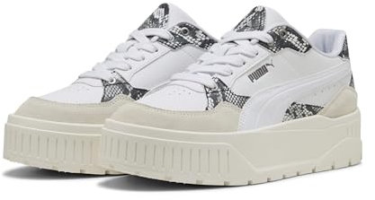 PUMA Damen Karmen II Idol Snake Chic Sneakers 37.5, White Warm