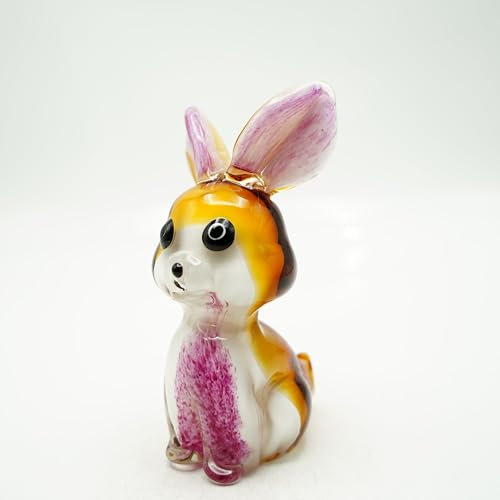 CRISTALICA Glasfigur Hase Höhe ca. 19cm Handarbeit