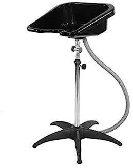 WBLING Tragbares Haarwaschbecken - Höhenverstellbares, platzsparendes mobiles Waschbecken für Friseure, Schönheitssalons und Friseurläden - ideal für effiziente Haarwäsche