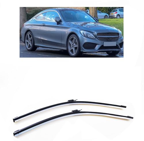 SXXTS Scheibenwischer für Mercedes-Benz C-Class W205 2015-2023, Wischerblätter Ersatzwischblätter Wischerblatt Gummi Auto Frontscheibenwischerblatt