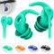 Bouchons d'oreille de Natation, 3 Paires de Bouchons d'oreilles en Silicone Réutilisables et Imperméables pour le surf (Noir + Cyan + Bleu + Orange, Adultes & Adolescents 14+)