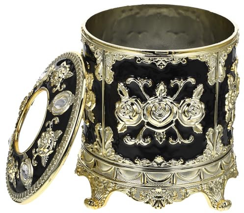 SOLUSTRE Vintage Papierspender aus Runde Taschentuchbox für Wohnzimmer Eleganter Serviettenhalter mit Romantischem Flair Praktischer Tissue Dispenser für