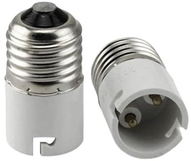 B22 Verss E27 Adaptateur, Adaptateur D'ampoule À Baïonnette Verss Vis, Adaptateur Culots À Baïonnette Ampoules Ventilateur Plafond, B22 Verss E27 Convertisseur Douille Baïonnette Universel Ampoule