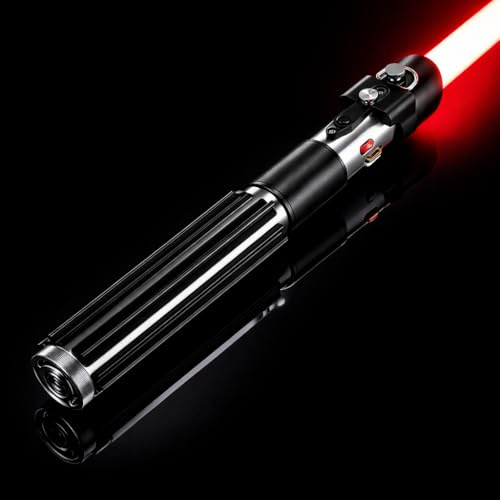 GADGETS 4 EVERYONE G4E Lichtschwert mit Bluetooth App, Smooth Swing, 16 Sound-Schriftarten, unendlicher RGB-Farbwechsel, Bewegungssteuerung, Upgrade RGB v3.0, Lichtschwert für Erwachsene und Cosplay
