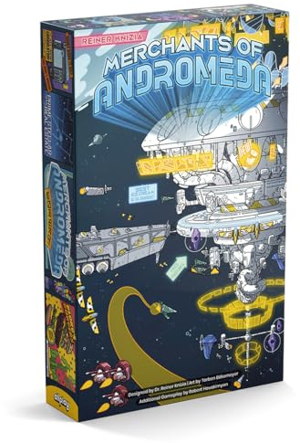Allplay Merchants of Andromeda | Sci-Fi Board Game with Dutch Auctions, Mini-Games & Political Voting | Strategy Game for 3–6 Players | Ages 13+ | Space Economy Game