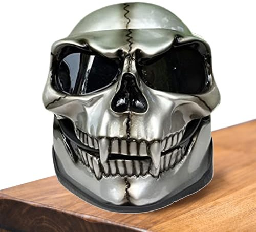 Skelettschädel Motorradhelm - Full Face Ghost Design, Cosplay -Reitmaske | Motocross -Schutzbrillenkostüm für Halloween -Party, Comic -Charakter -Stil -Outfit, Themen -Event Street Bike Accessoire