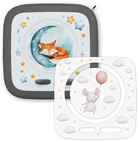 younikat 2er Set Schutzfolie passend für Toniebox 2 Fuchs Maus - you0160 | UV-beständig, Schutz vor Schmutz, selbstklebend, reißfest, versiegelte Oberfläche