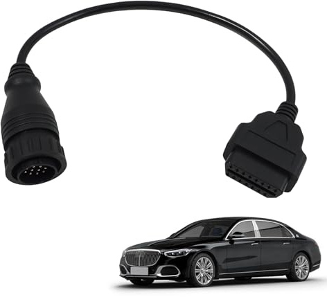 OBD2 Adapter 14 Pin OBD1 auf 16 Pin OBD2 Diagnosegerät, OBD Adapter Stecker Scanner Kabel für Mercedes, Sprinter (40 cm)