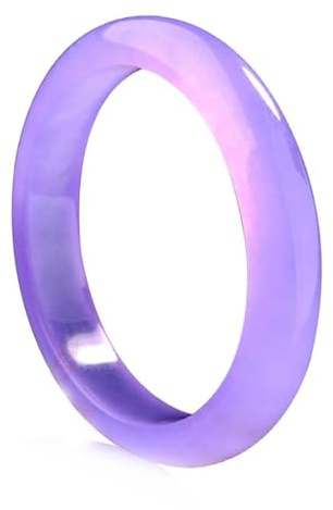 Lavendel-Jade-Armreif für Frauen, natürlicher lila Quarzit-Jade-Armreif-Schmuck