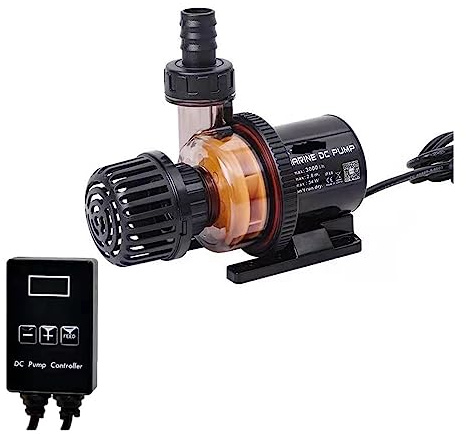 CXCDSS Poolfilter, Aquarium Tauchpumpe DC Ultra-leise Springbrunnenpumpe mit Controller Leistungsstarke Rückförderpumpe Teich Zirkulationsfilter(DC-2000)