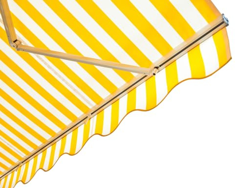 TENDESIGN - Telo di Ricambio per Tenda da Sole Tessuto TEMPOTEST Para' Made in Italy - Su Misura e Personalizzabile - Completamente confezionato con Tondini in gomma, Bordi Laterali e Mantovana.